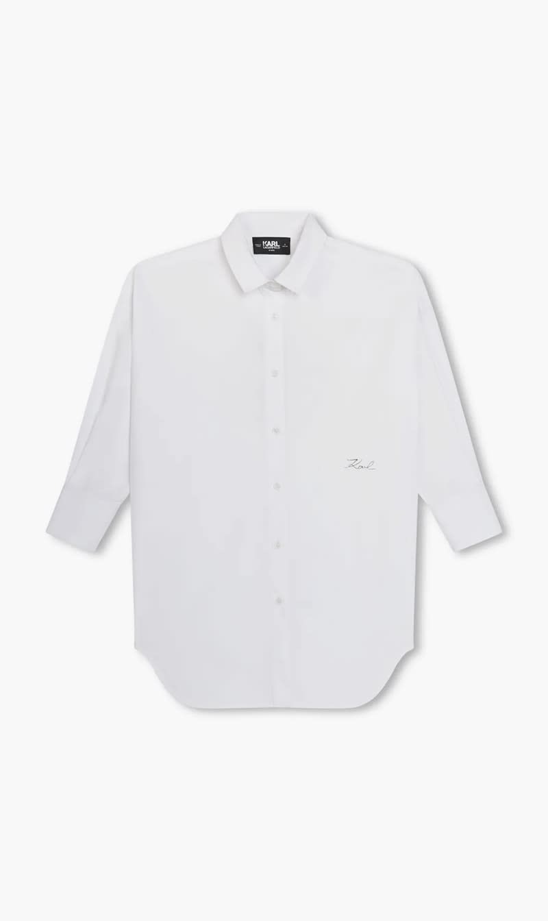

Karl Lagerfeld White Shirt Dress for Girls | The Deal Outlet
