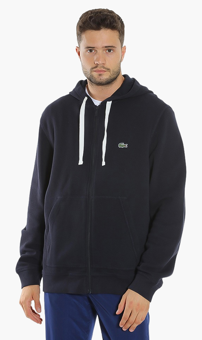 

Lacoste Zip Hooded Cotton Sweatshirt