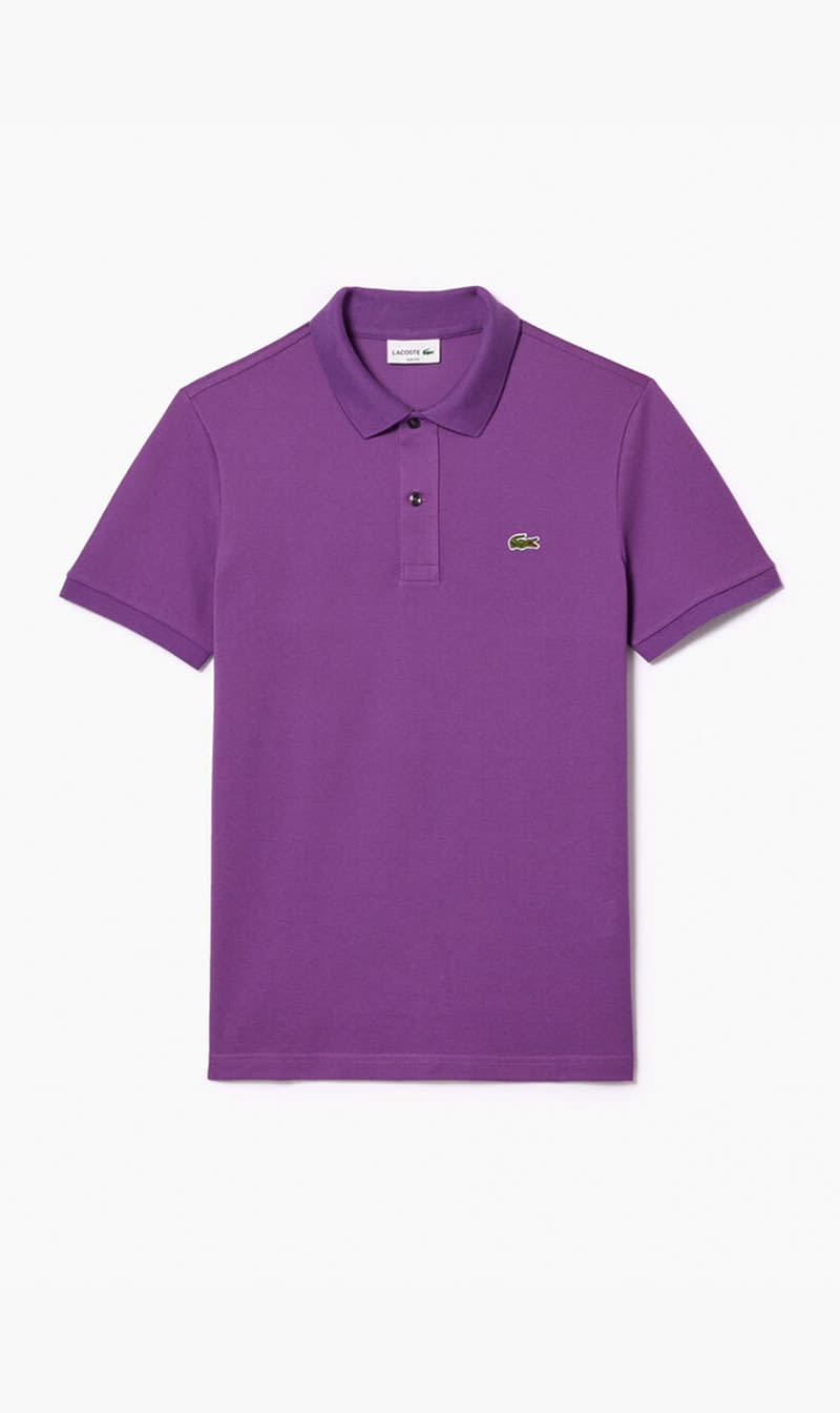 

Lacoste Purple Slim Fit L.12.12 Pique Polo Shirt for Men | The Deal Outlet
