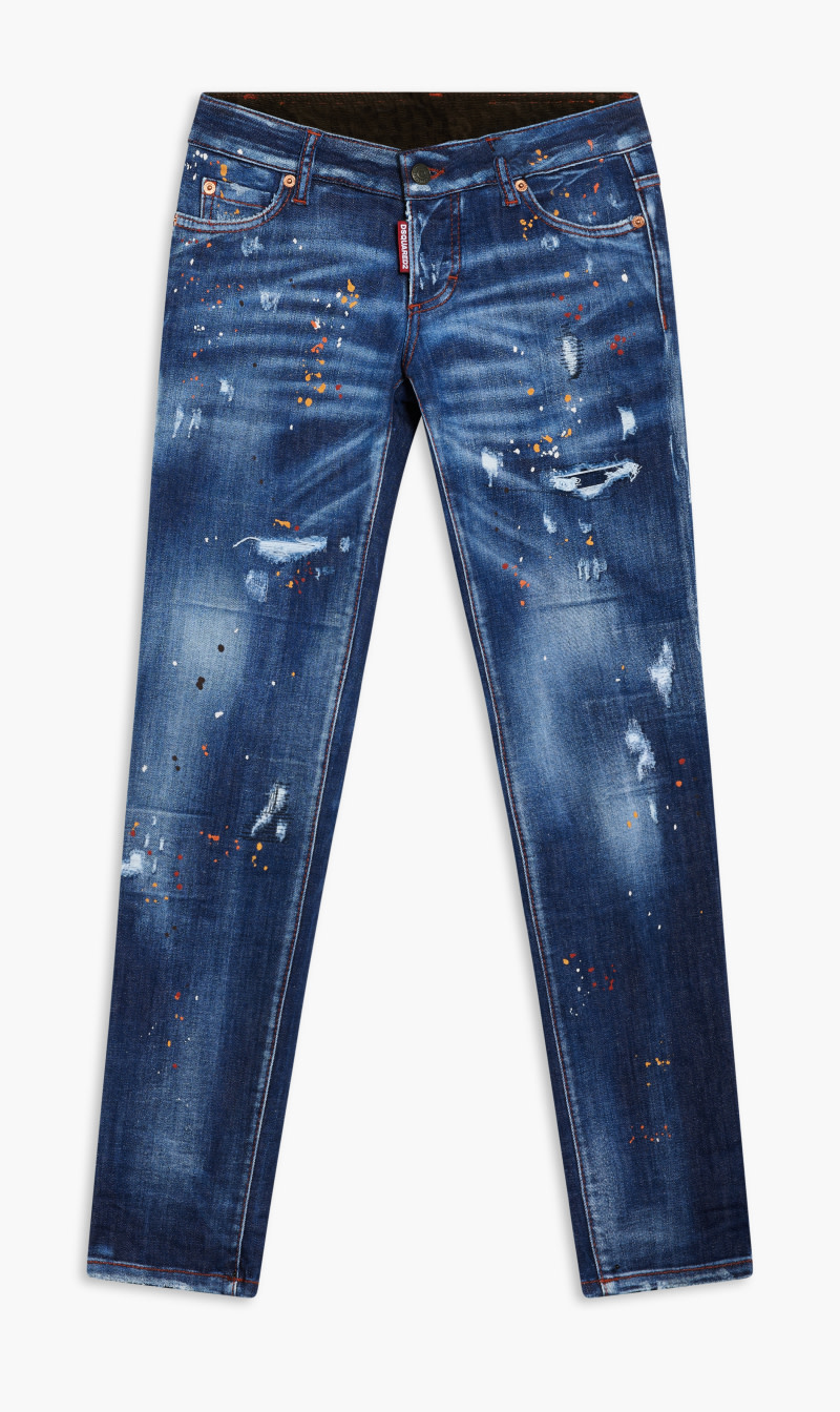 

Dsquared2 Blue Pantalone 5 Tasche for Women | The Deal Outlet