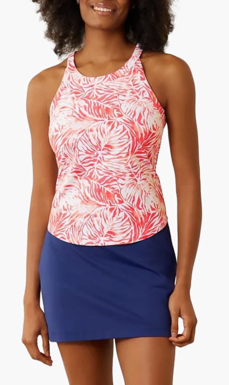 Tommy Bahama Multi-color Abby Monstera Mirage Islandzonea Halter Top for Women