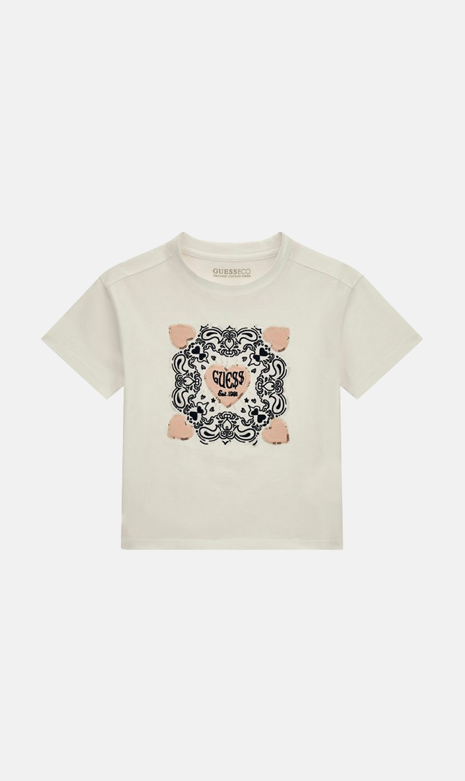 

Guess White Front Logo T-shirt for Girls | The Deal Outlet