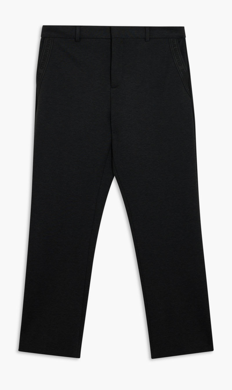 

Karl Lagerfeld Grey Classic Fit Punto Pants for Men | The Deal Outlet