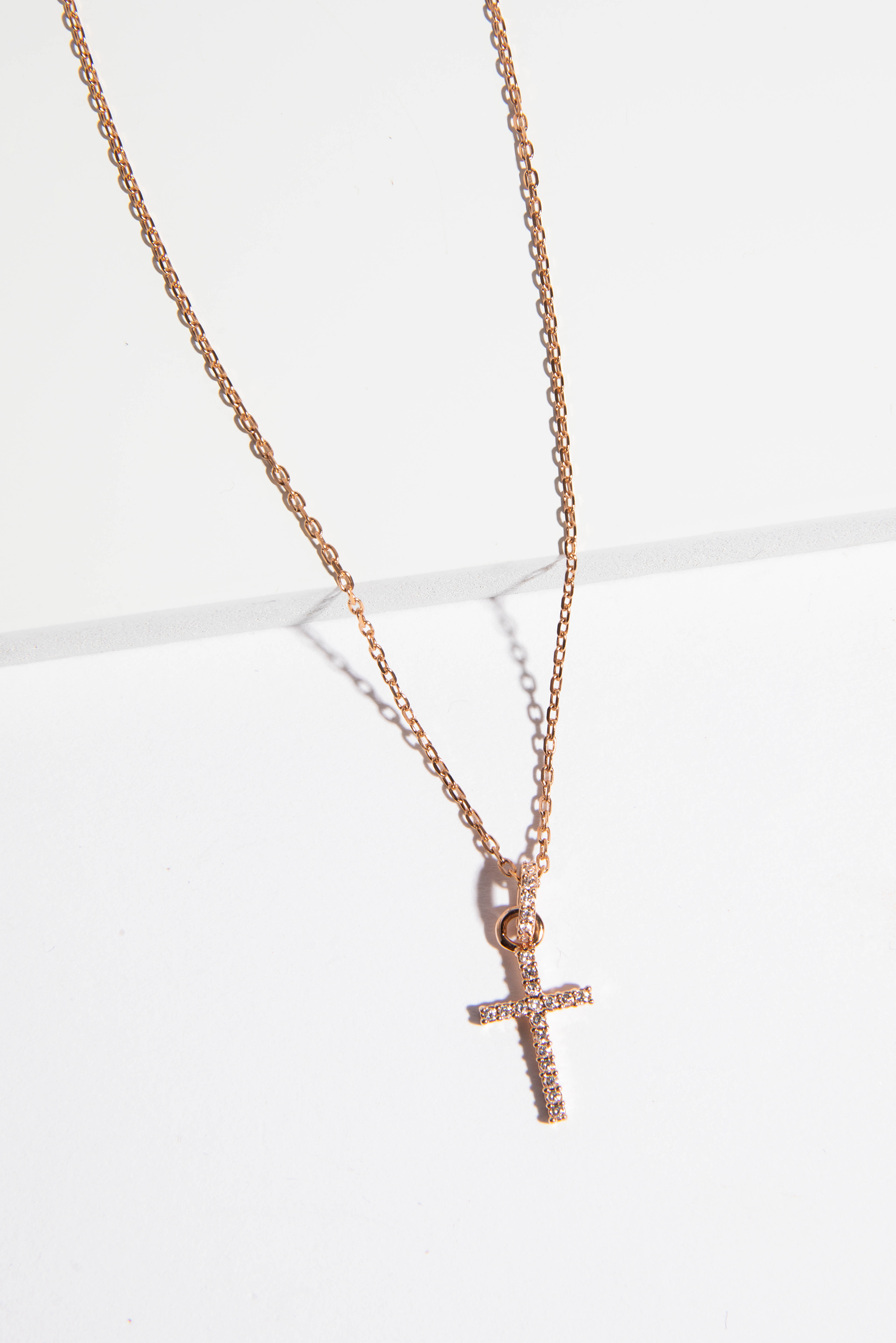 

Swarovski Mini Cross Pendant Rose Gold Necklace