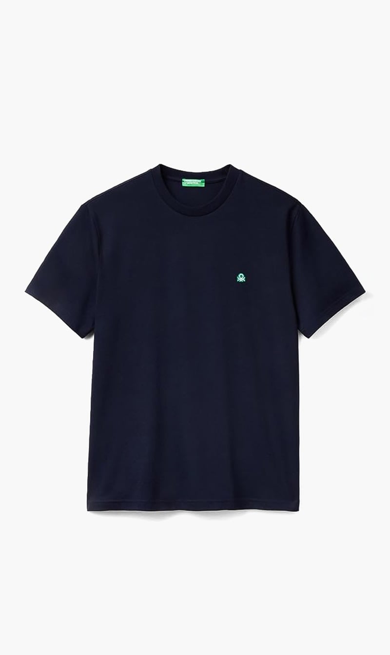 United Colors Of Benetton Blue Crew Neck T-shirt for Men
