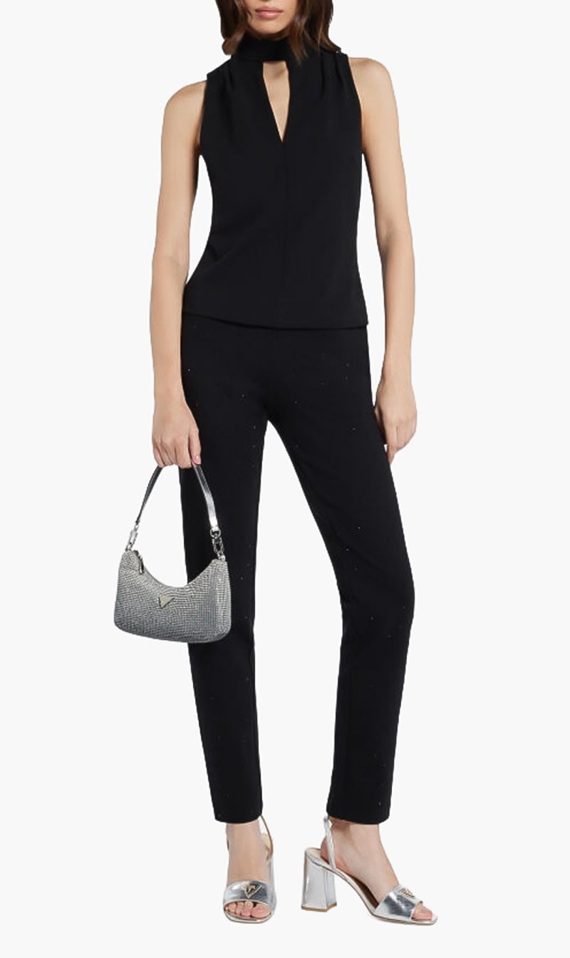 Guess Black Shimmy Pants for Women
