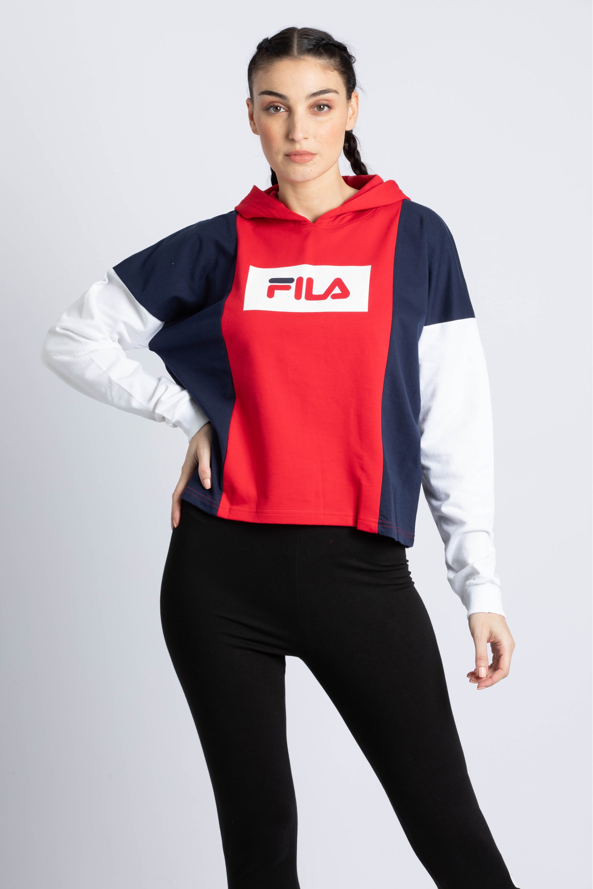 

FILA Karen Colorblock Crop Hoodie