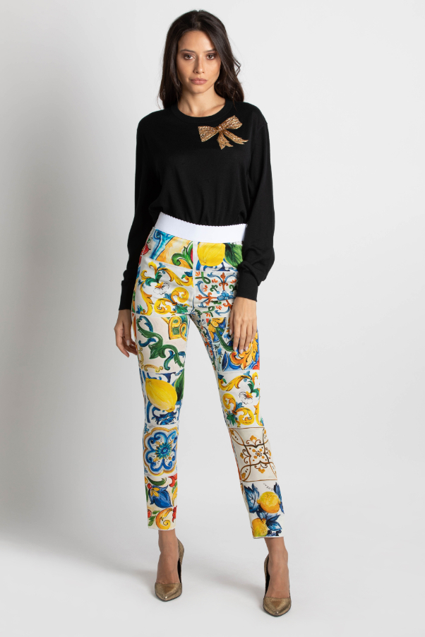 

Dolce&gabbana Maiolic Print Leggings