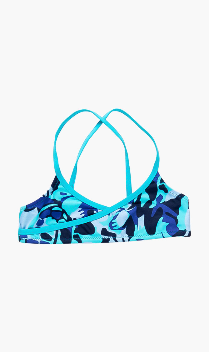

Gie Printed Swimwear Top, Blue