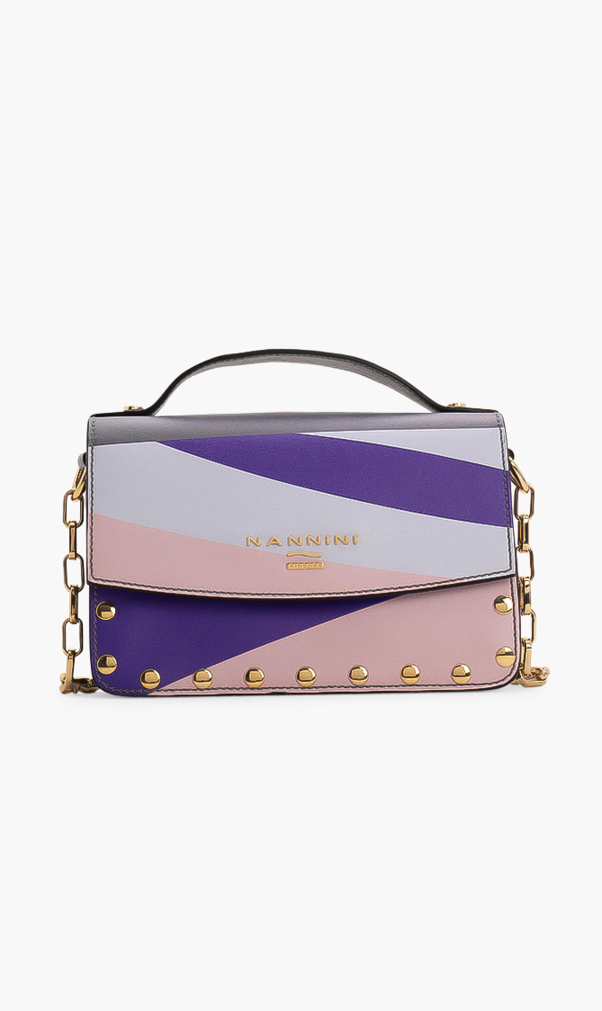 

Nannini Leather Studs Crossbody Bag
