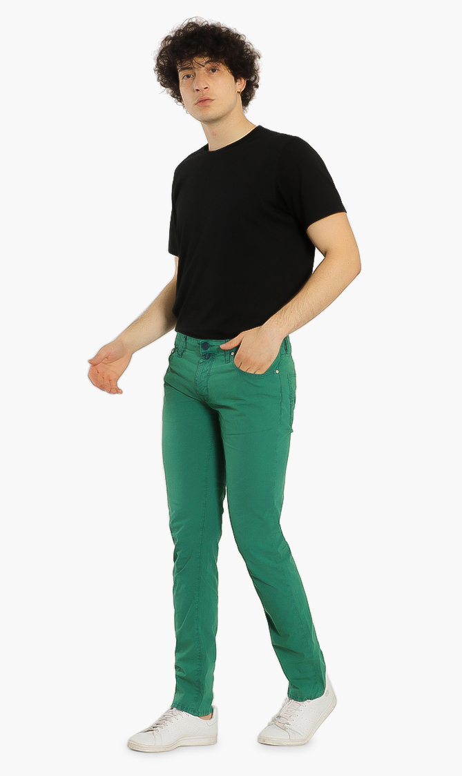 

Solid Tailored Pants, Green