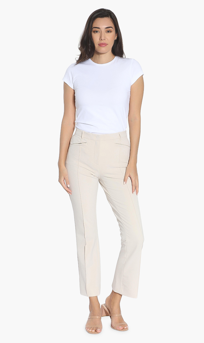 

Weekend Maxmara Ponte Zipped Pocket Trousers