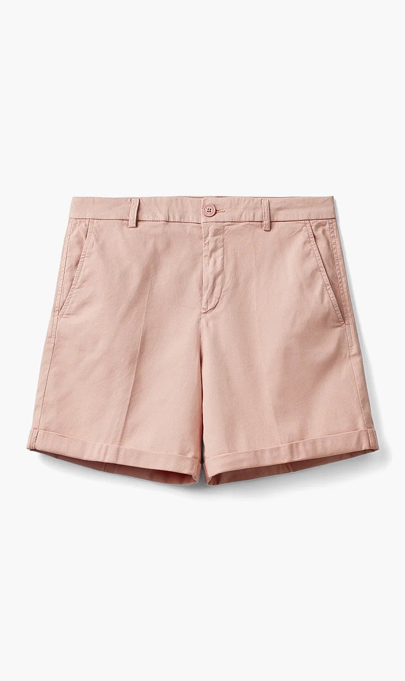 United Colors Of Benetton Pink Stretch Cotton Bermuda Shorts for Women