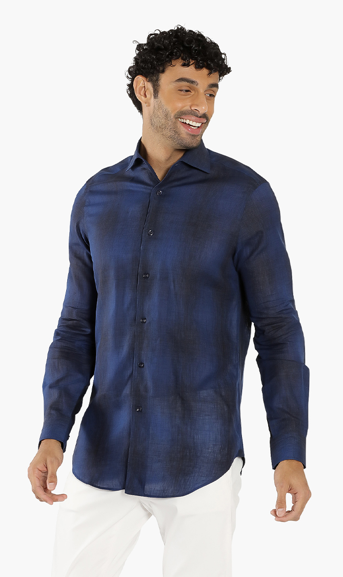 

Blend Linen Long Sleeves Shirt