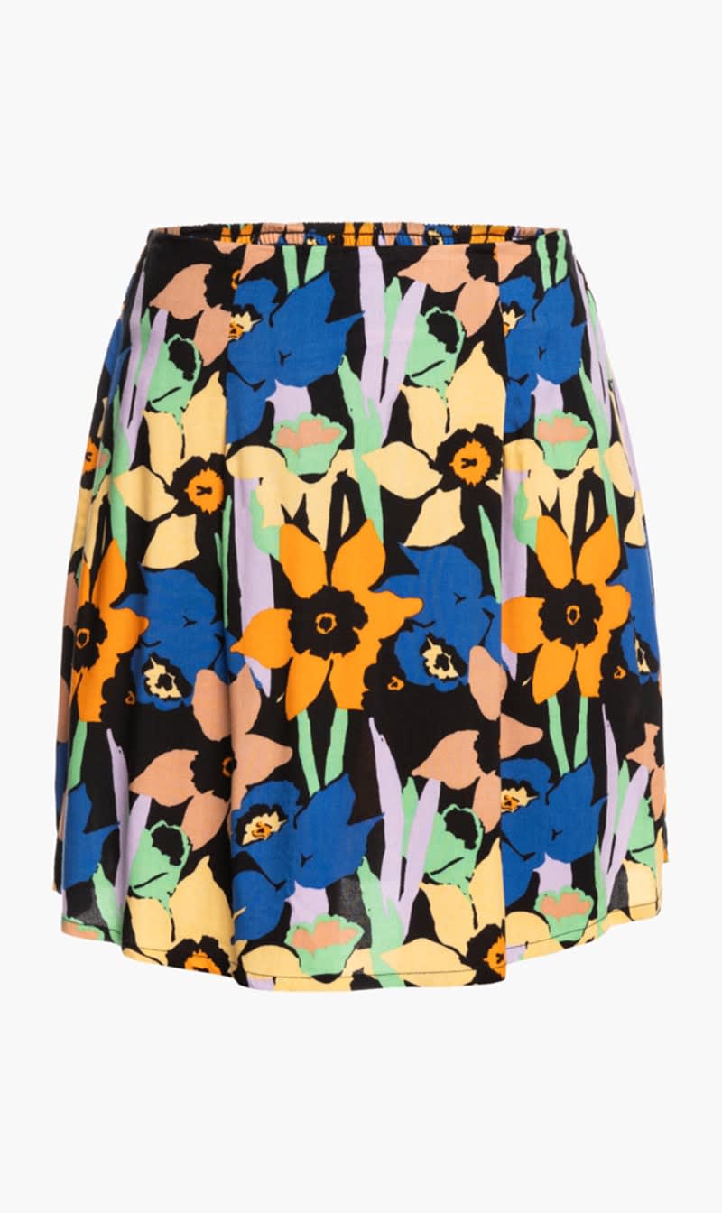 Roxy Multi-color Mini Flowy Skirt for Women
