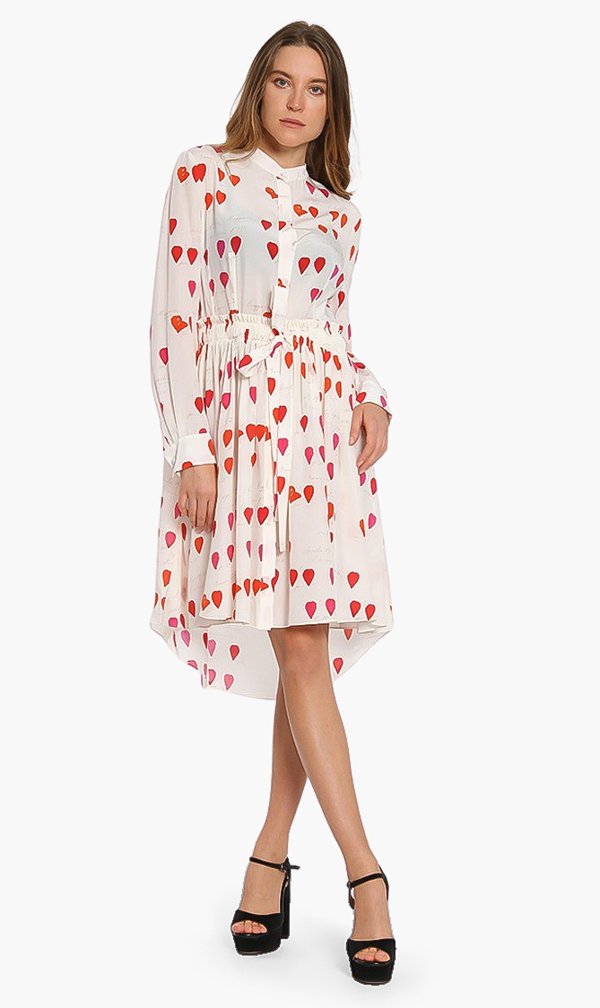 

Alexander Mcqueen Printed Silk Dress
