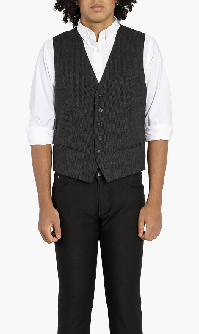 

Ted Baker Gorkwai Textured Semi Plain Waistcoat
