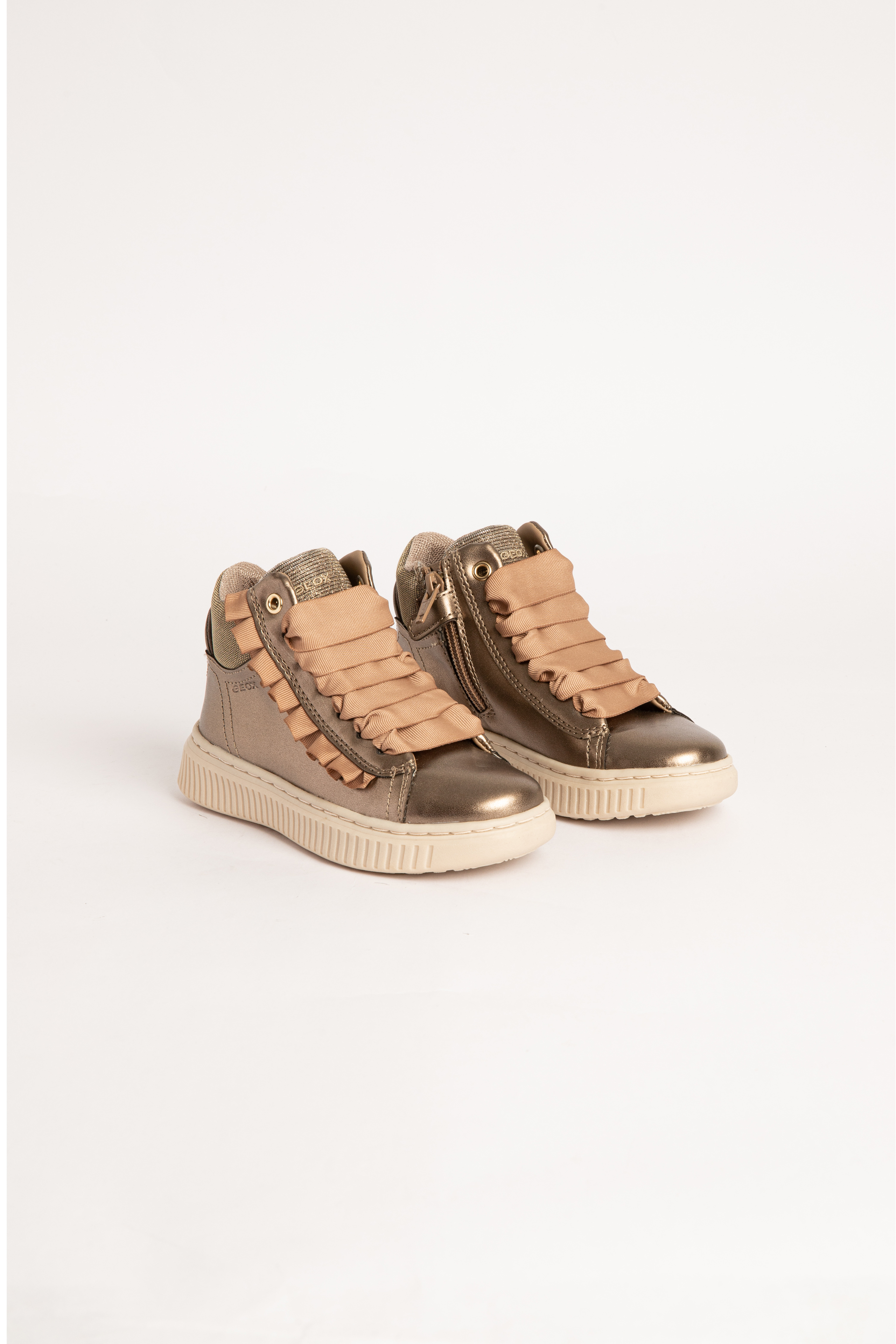 

Geox Discomix Leather High-cut Sneakers