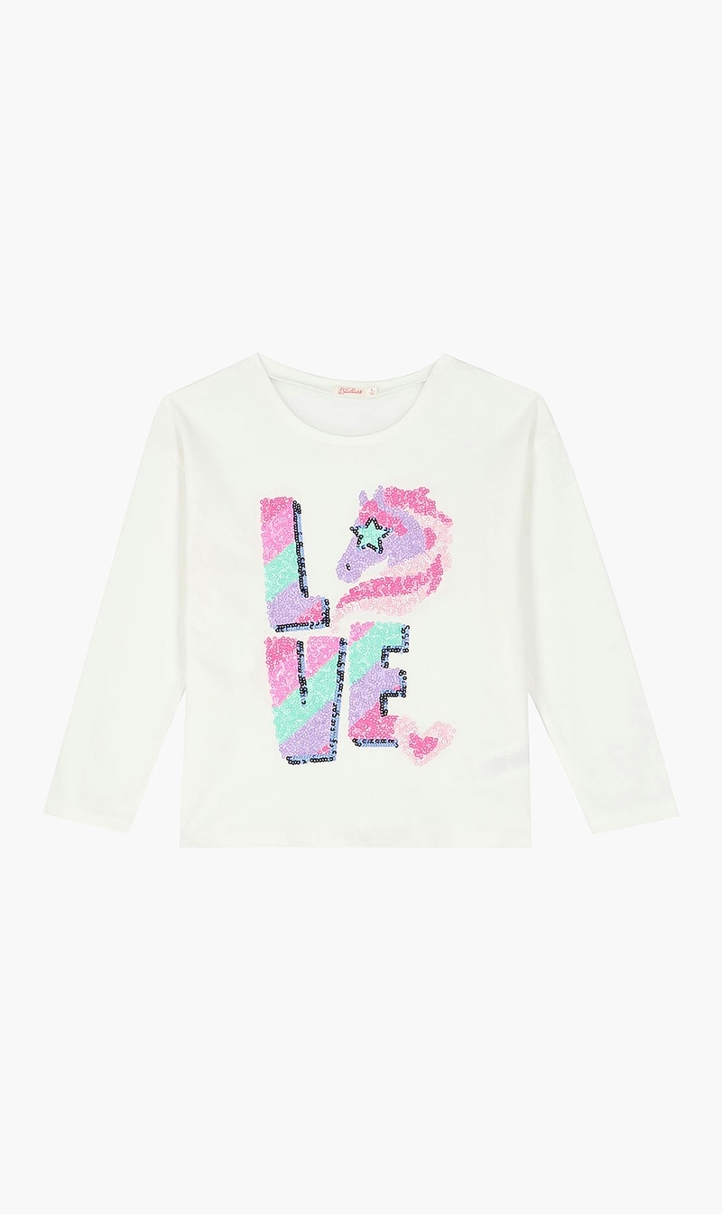 

Sequins Embellished Top, White