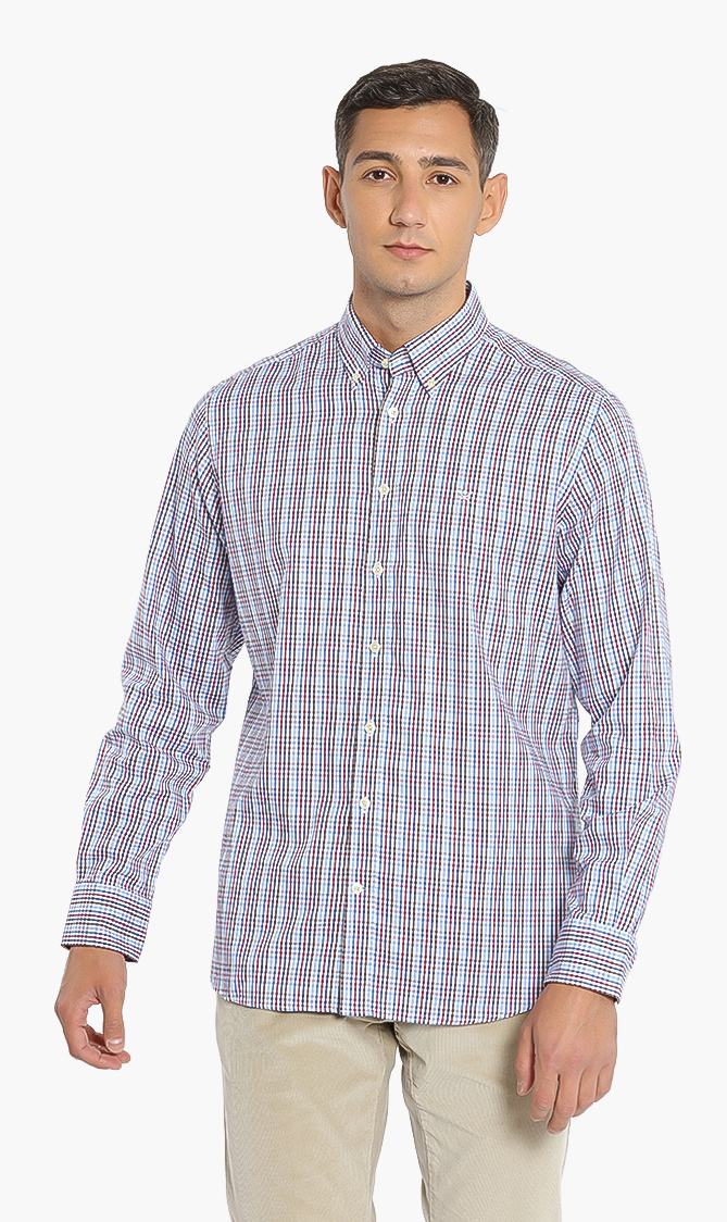 

Hackett London Multi Gingham Check Slim Fit Shirt