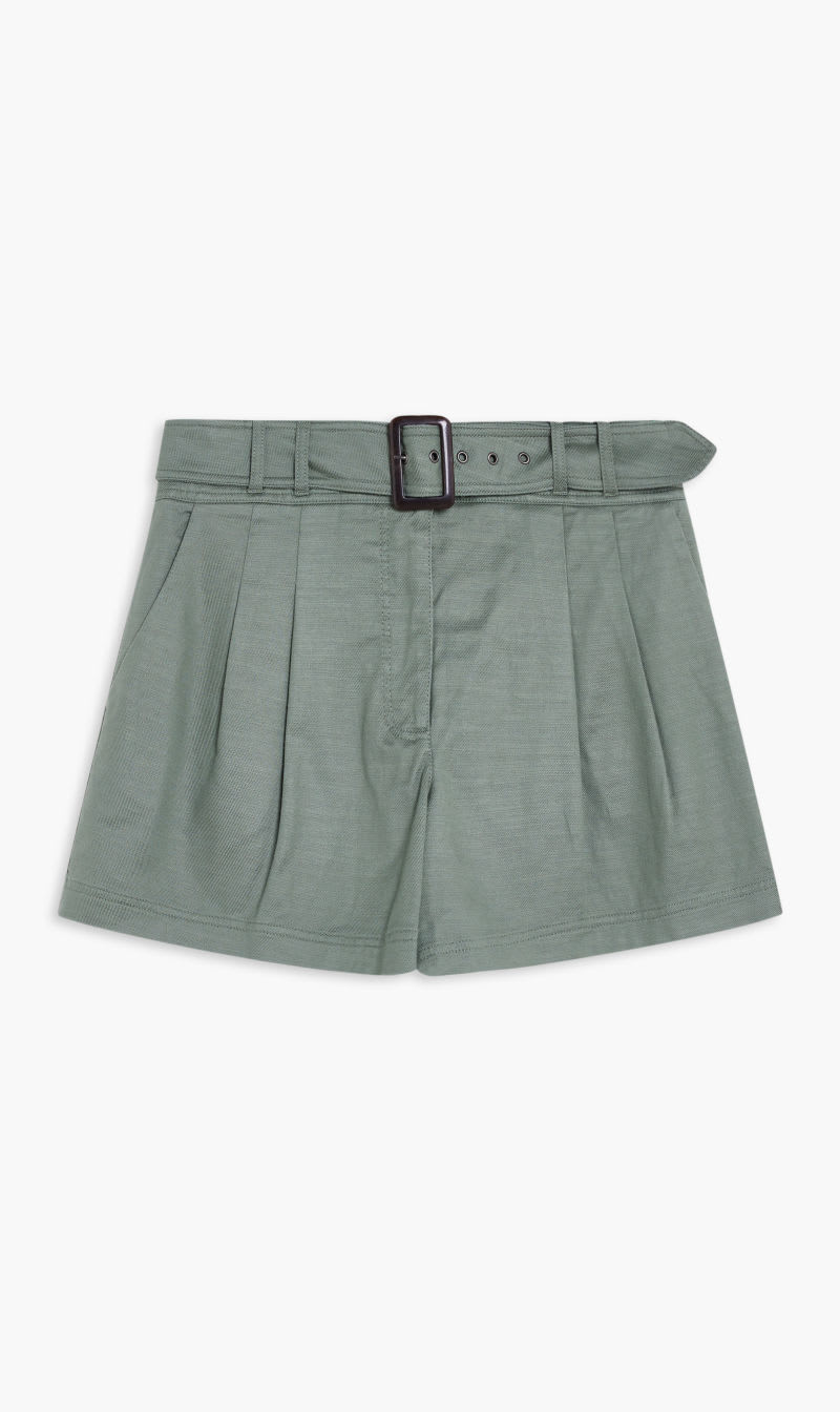

Guess Green Veronica Belted Short for Women | The Deal Outlet