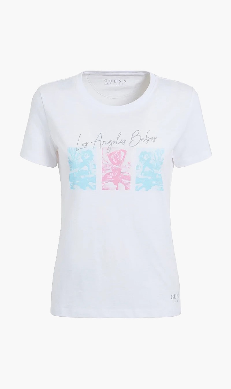 

Printed Top, White