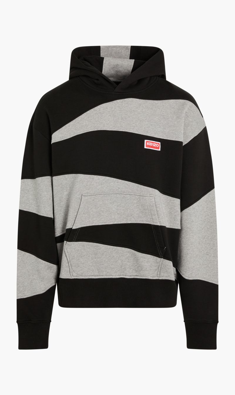 

Kenzo Black Dazzle Striped Oversize Hoodie for Men | The Deal Outlet