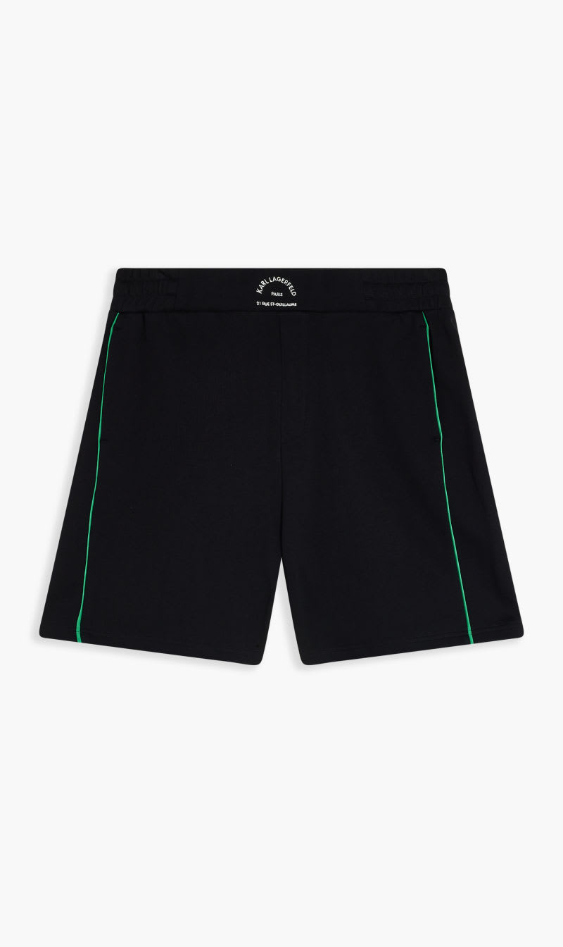 

Karl Lagerfeld Black Athleisure Boxing Sweatshorts for Men | The Deal Outlet
