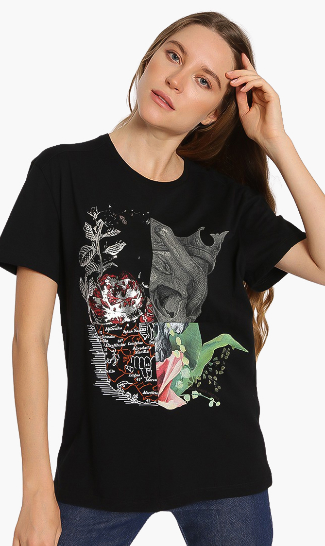 

Alexander Mcqueen Trim Printed T-shirt