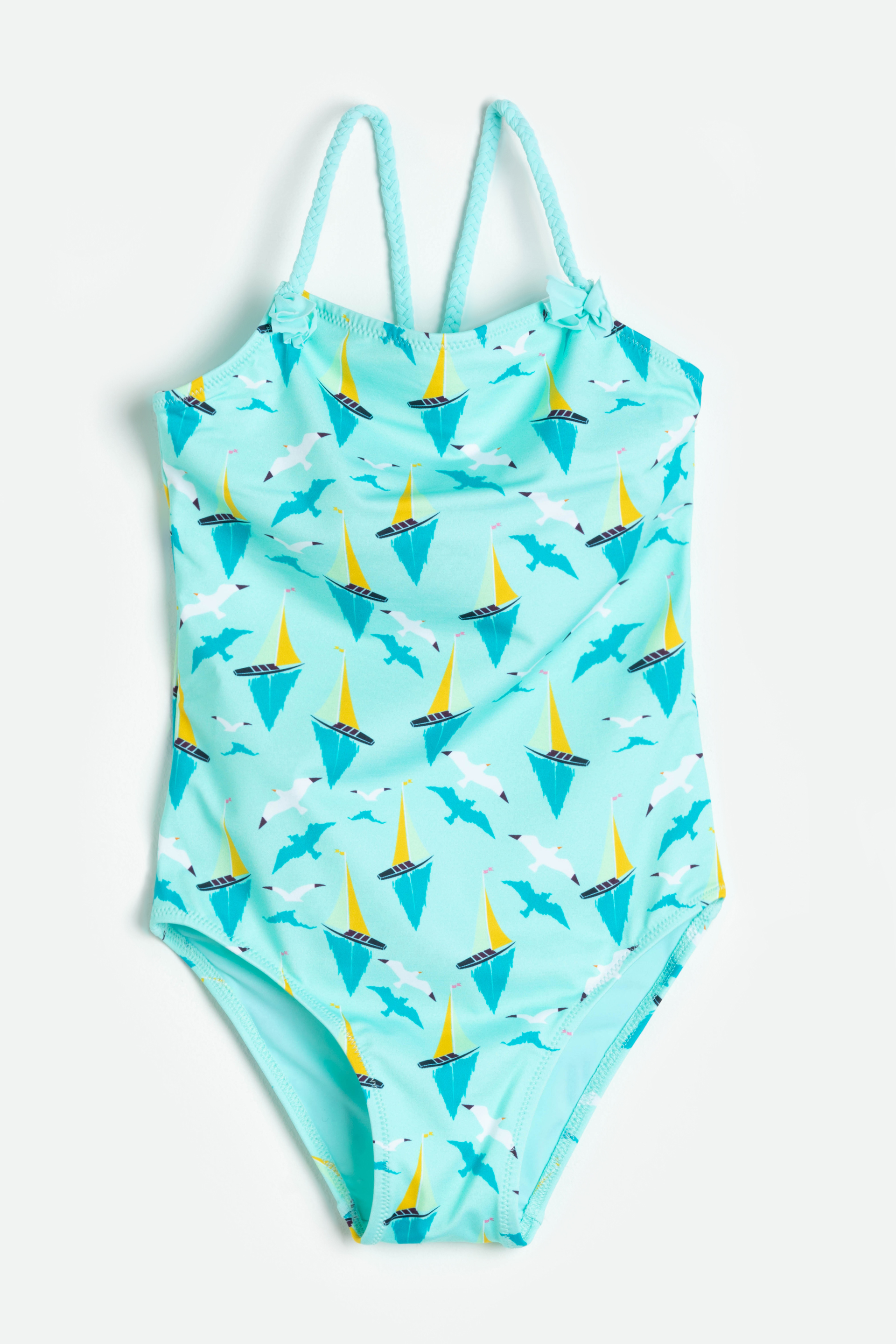 

Gom Printed One Piece Swimsuit, Green