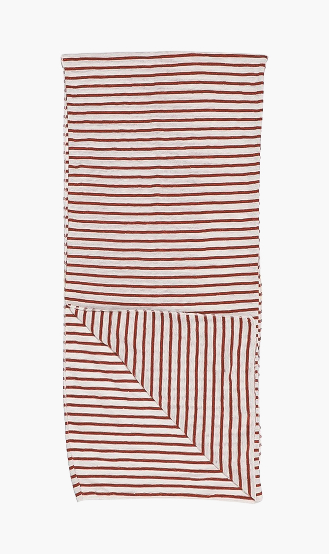 

Striped Scarf, Brown