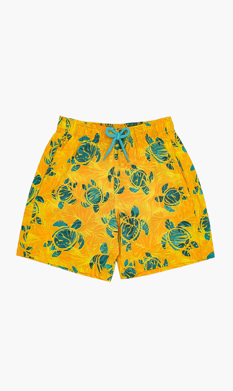 

Turtle Print Shorts, Yellow