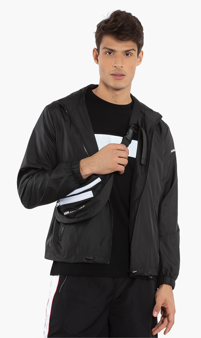 

Karl Lagerfeld Hooded Blouson Jacket