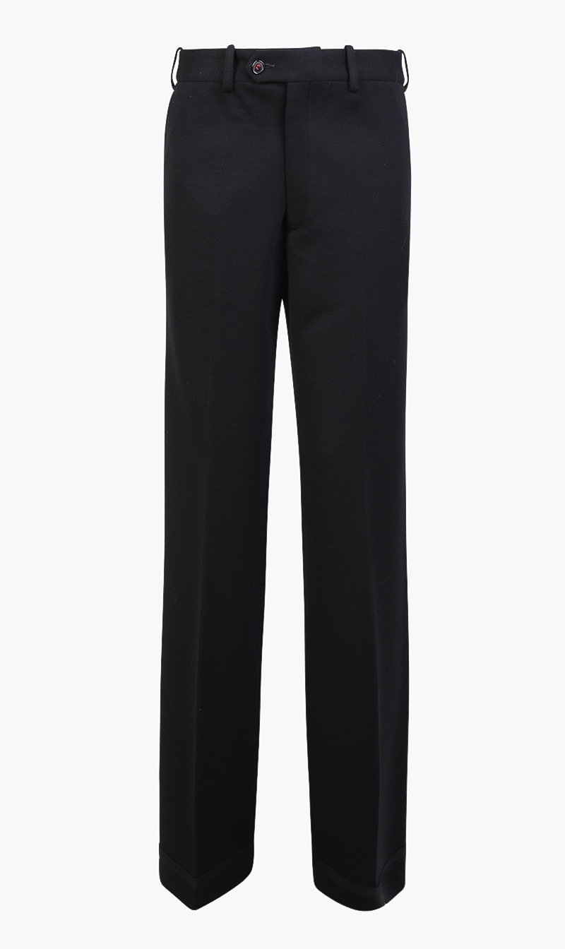 

Maison Margiela Black Rib Flared Trouser for Women | The Deal Outlet