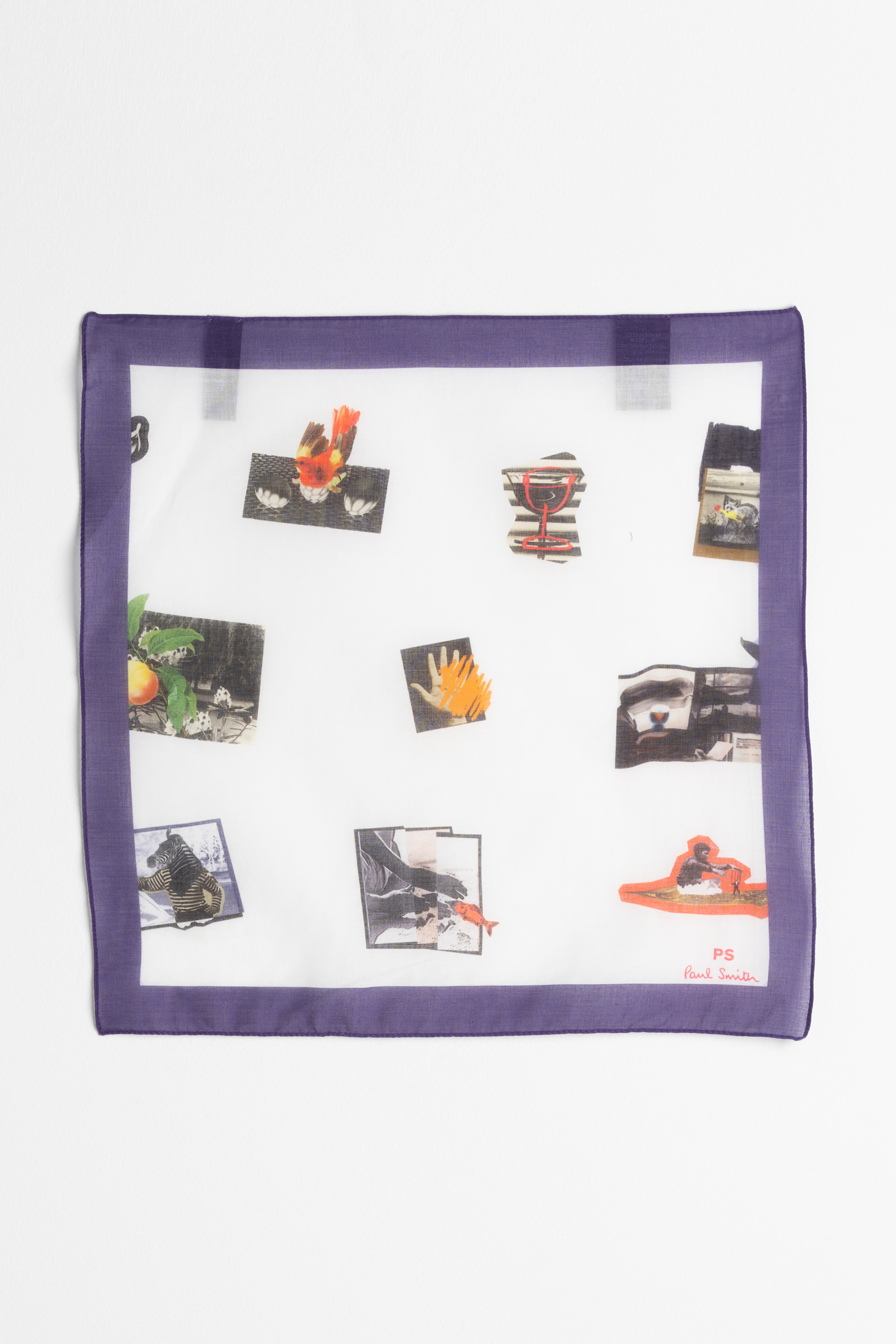 

Paul Smith Landscape Purple Pocket Square