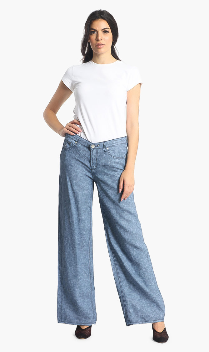 

Tania Wide Leg Pants, Blue