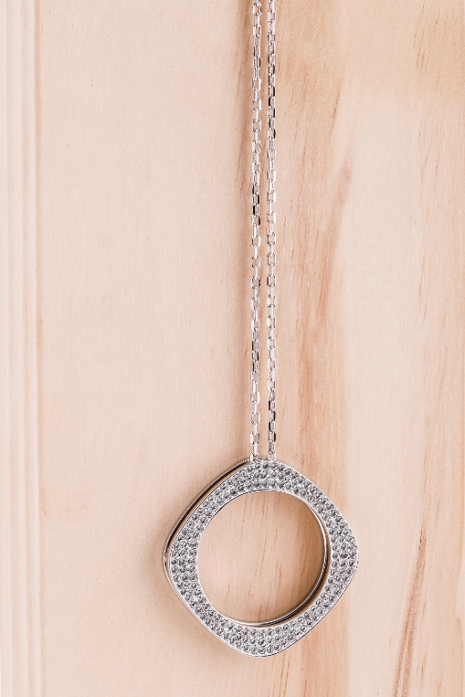 

SWAROVSKI Vio Long Jet Pendant Necklace