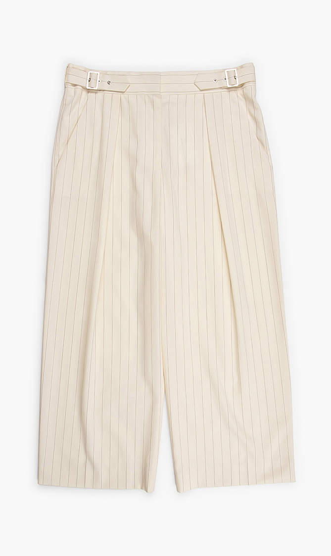 

Stripes Wide Leg Pants, White