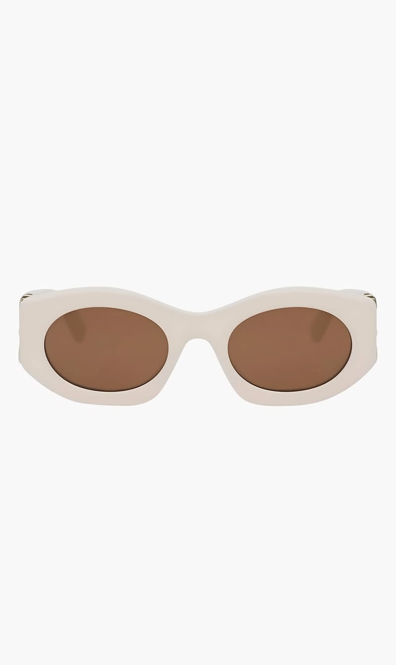 

Bvlgari White Oval Sunglasses for Women | The Deal Outlet