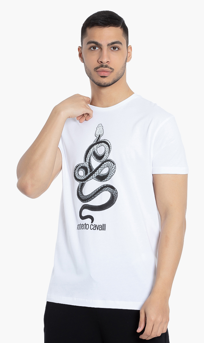 

Roberto Cavalli Snake Print T-shirt
