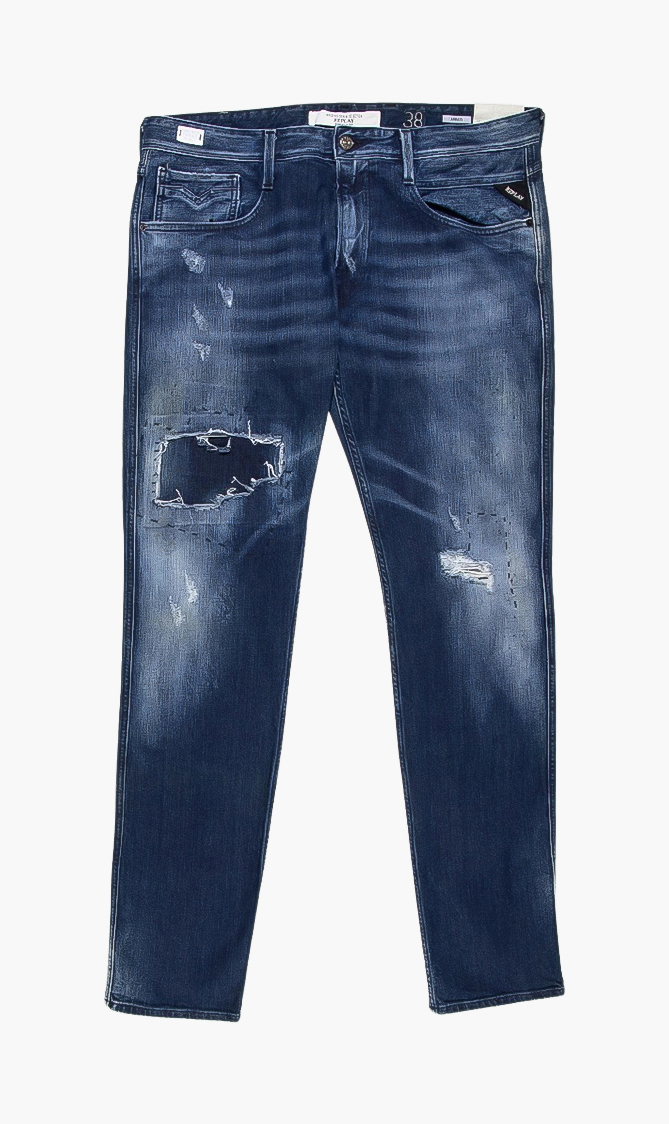 

Replay Anbass Slim Ripped Jeans