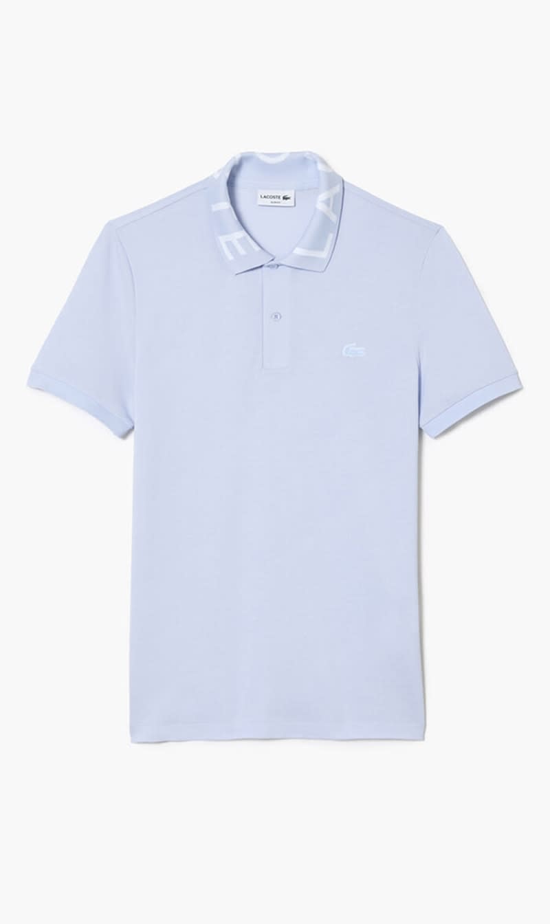 

Lacoste Blue Movement Jacquard Collar Polo for Men | The Deal Outlet