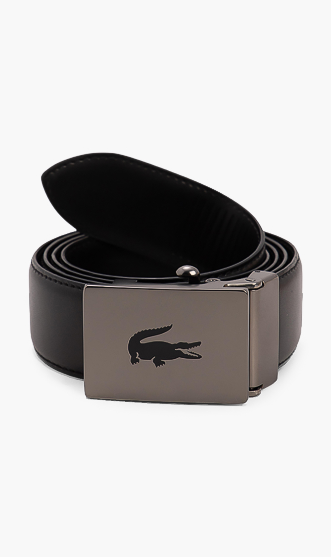 

Lacoste Engraved Plate Buckle Leather Belt