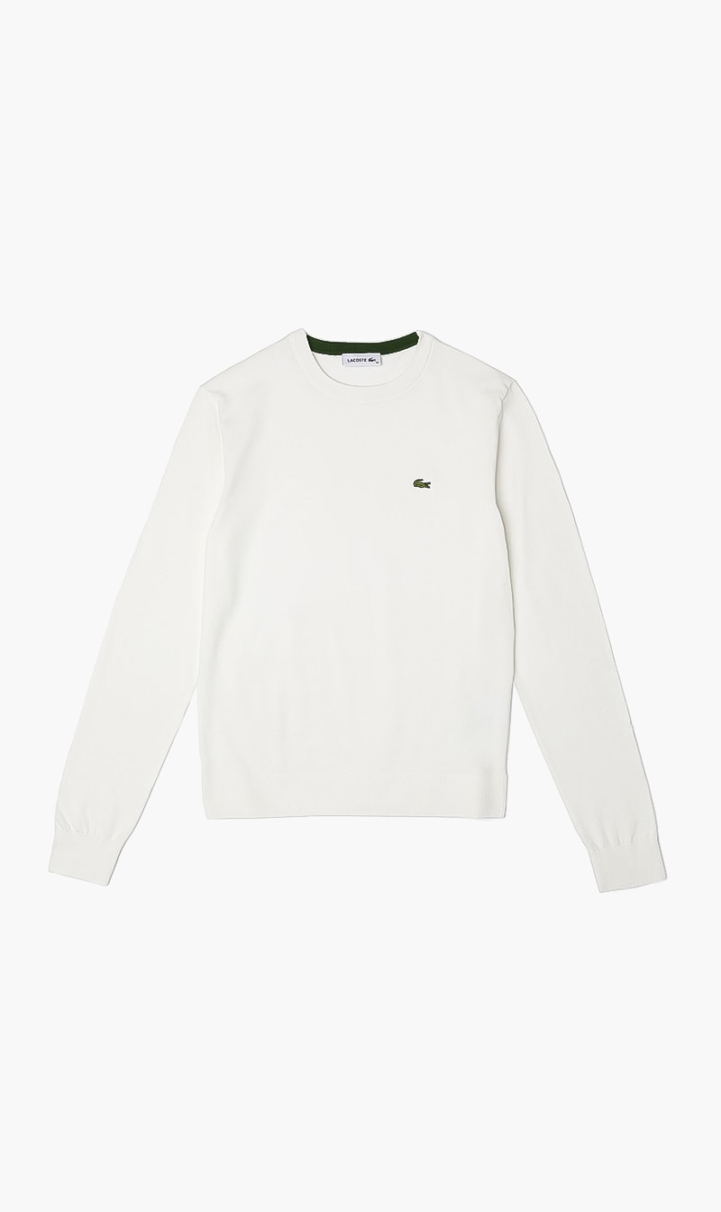 

Classic Logo Long Sleeve Sweater, White