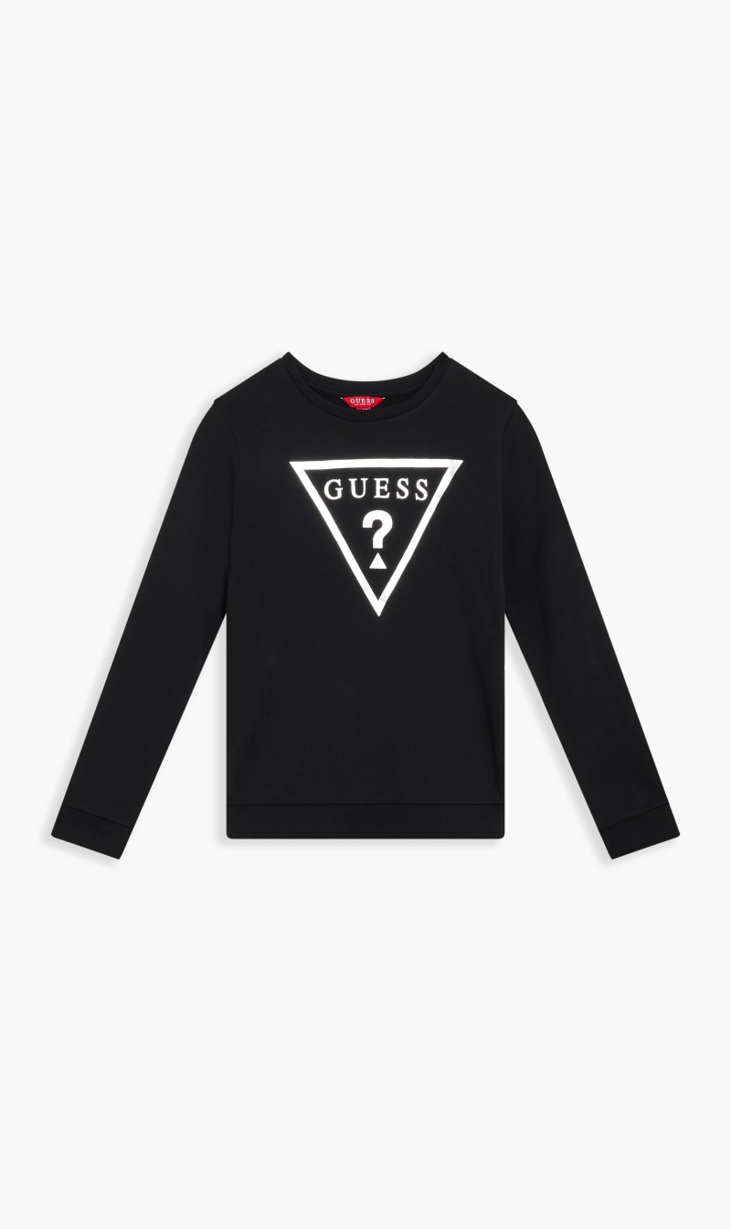 

Guess Black Crew Neck Active Top Wchest T for Kids | The Deal Outlet