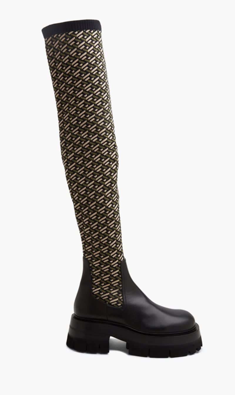 

Versace Multi-color Leonidas Thigh High Boots for Women | The Deal Outlet