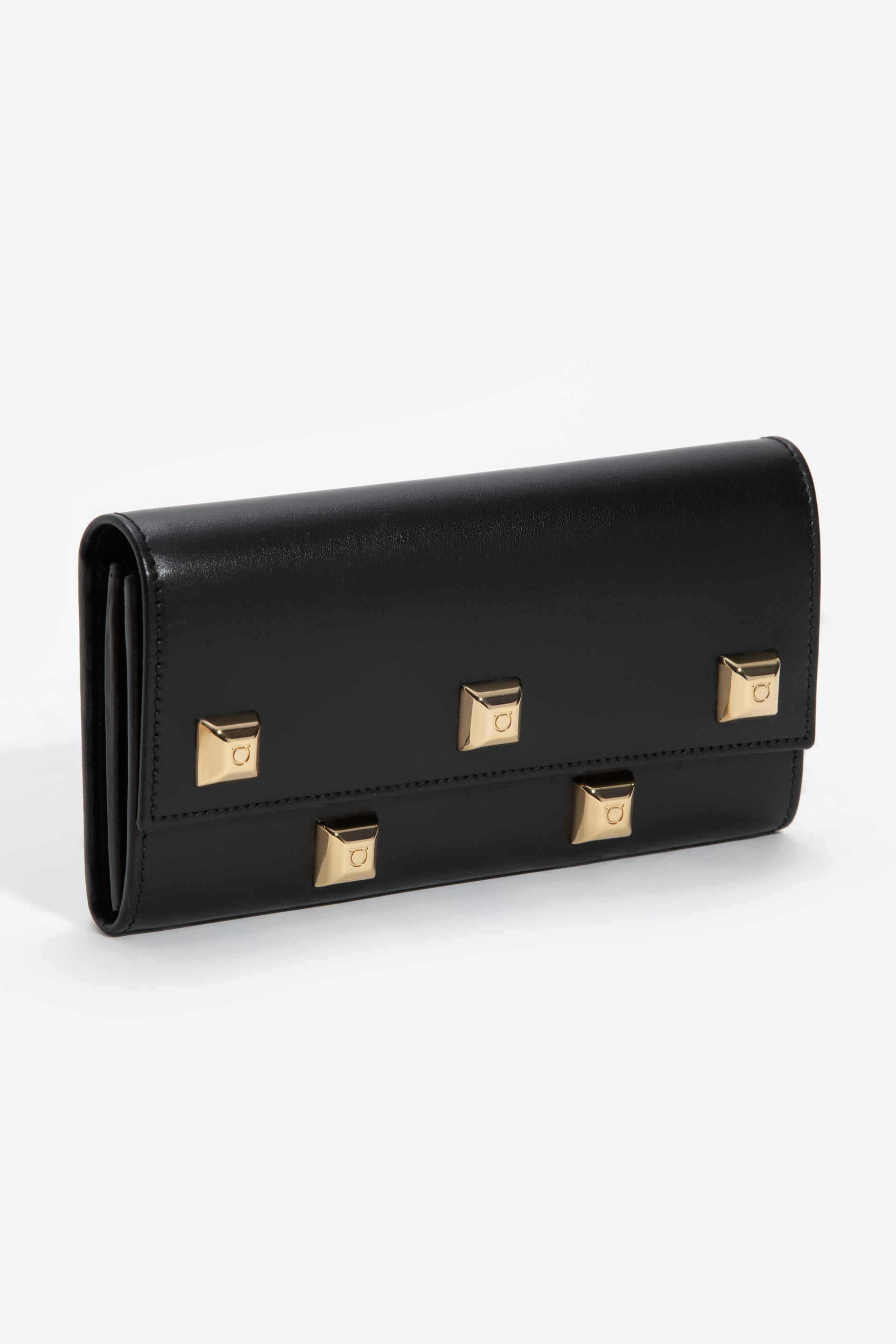 

Salvatore Ferragamo Leather Flap Long Wallet