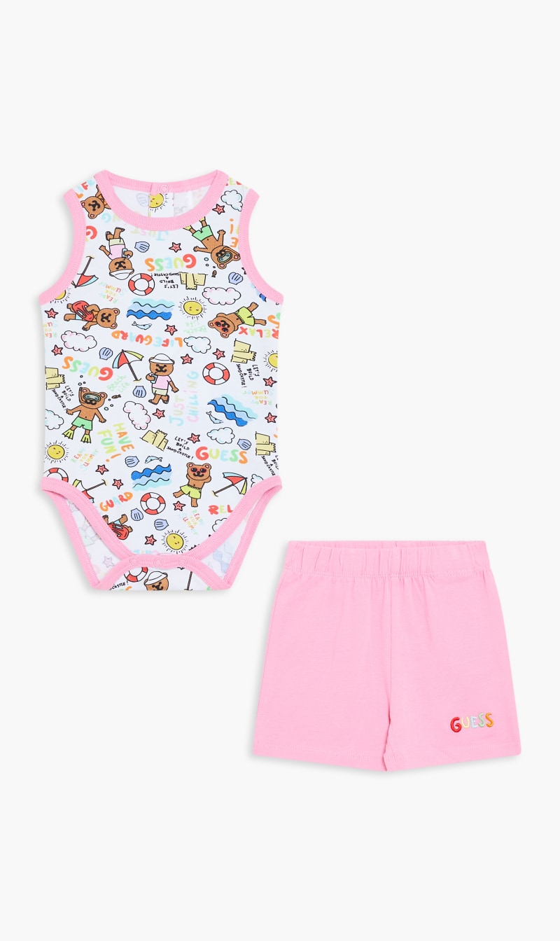 

Guess Pink Body Shorts Set | The Deal Outlet