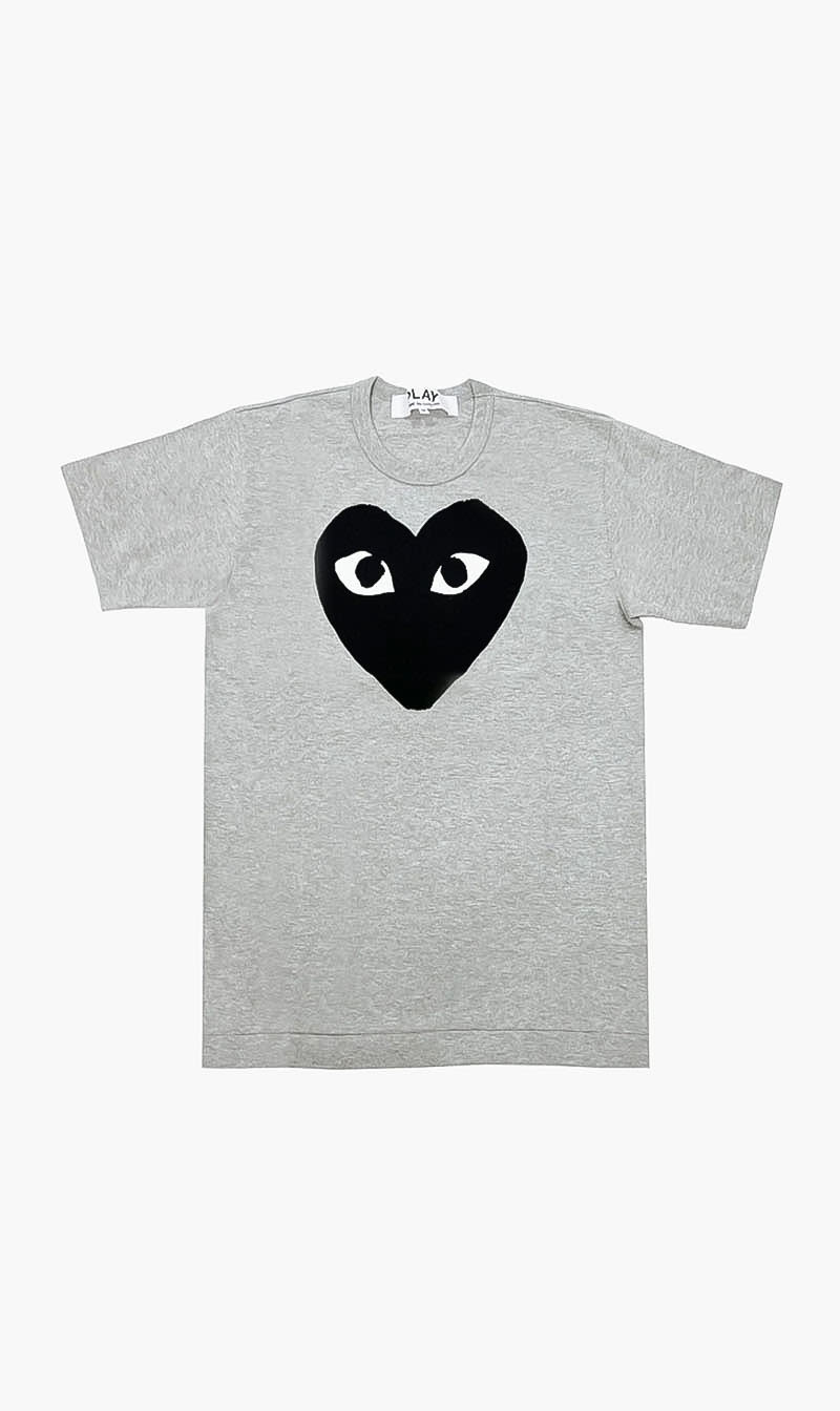 

Heart-print Cotton T-shirt, Grey