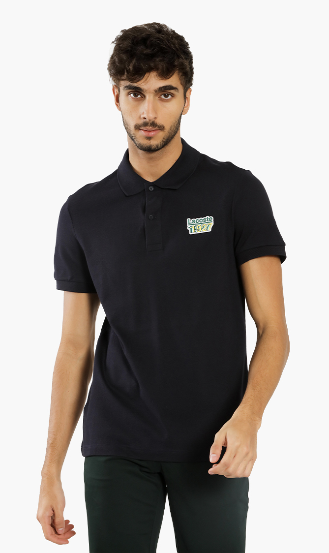 

Badge Cotton Piqué Regular Fit Polo, Blue